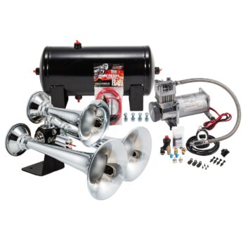 Kleinn Air Horns - HK6 - Chrome Triple Train Horn
