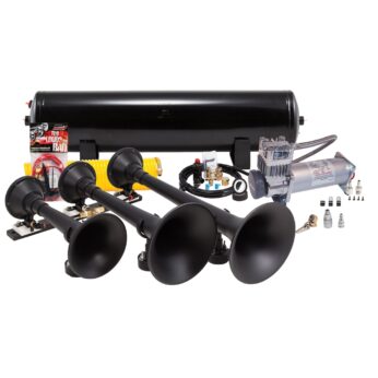 Kleinn Air Horns - HK9-Slimline - Black Triple Train Horn