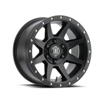 ICON ALLOYS REBOUND SAT BLK - 17 X 8.5 / 5 X 150 / 25MM / 5.75" BS