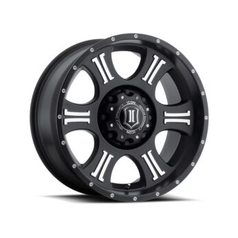 ICON ALLOYS SHIELD SAT BLK MACH - 20 X 9 / 5 X 150 / 16MM / 5.625" BS