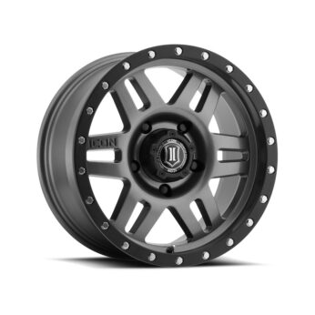ICON ALLOYS SIX SPEED GUN MTL - 17 X 8.5 / 6 X 5.5 / 0MM / 4.75" BS
