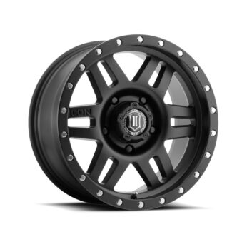ICON ALLOYS SIX SPEED SAT BLK - 17 X 8.5 / 6 X 5.5 / 0MM / 4.75" BS