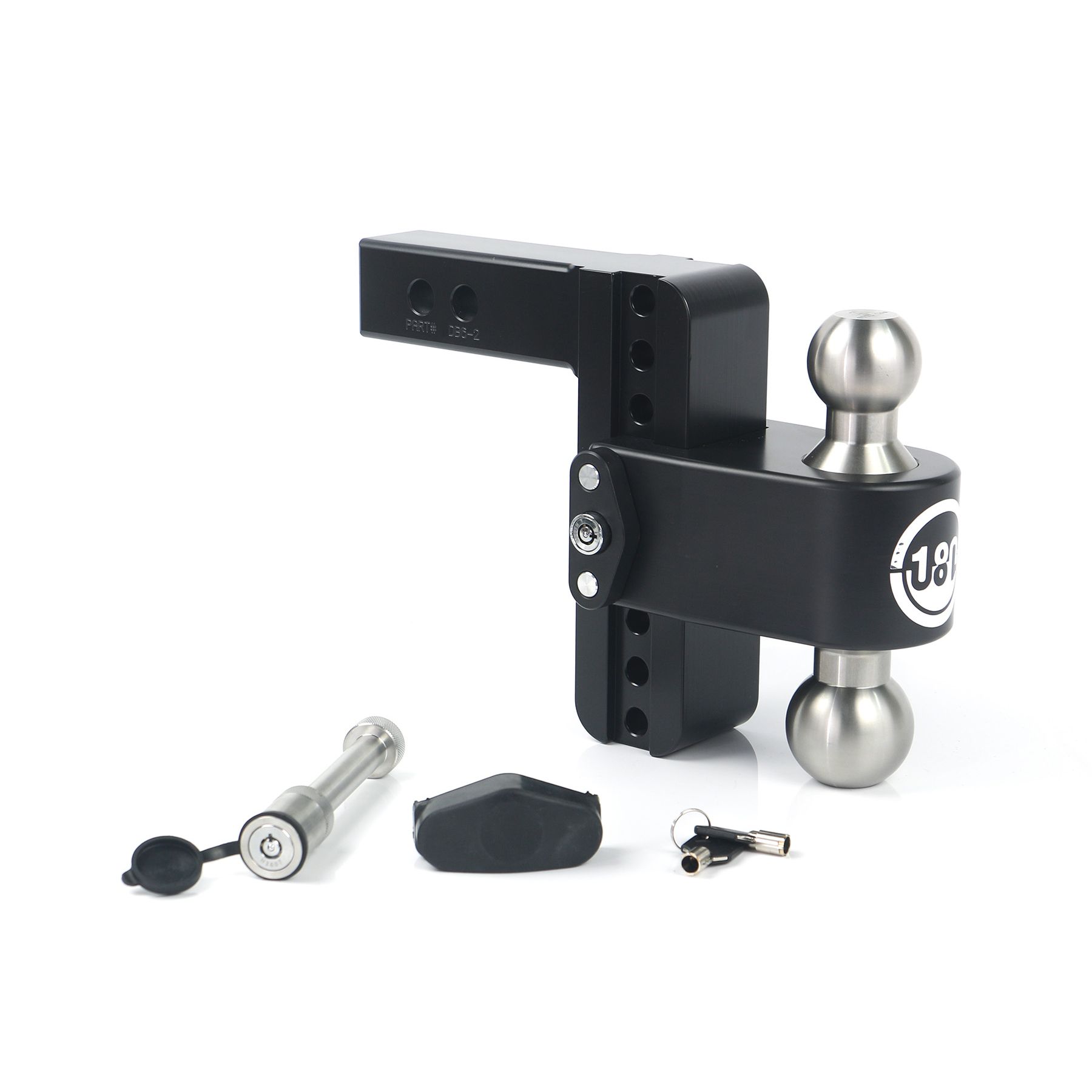 180 Hitch SS Cerakoted 6" Drop Hitch with 2" Shank w/ Keyed Alike WS05
