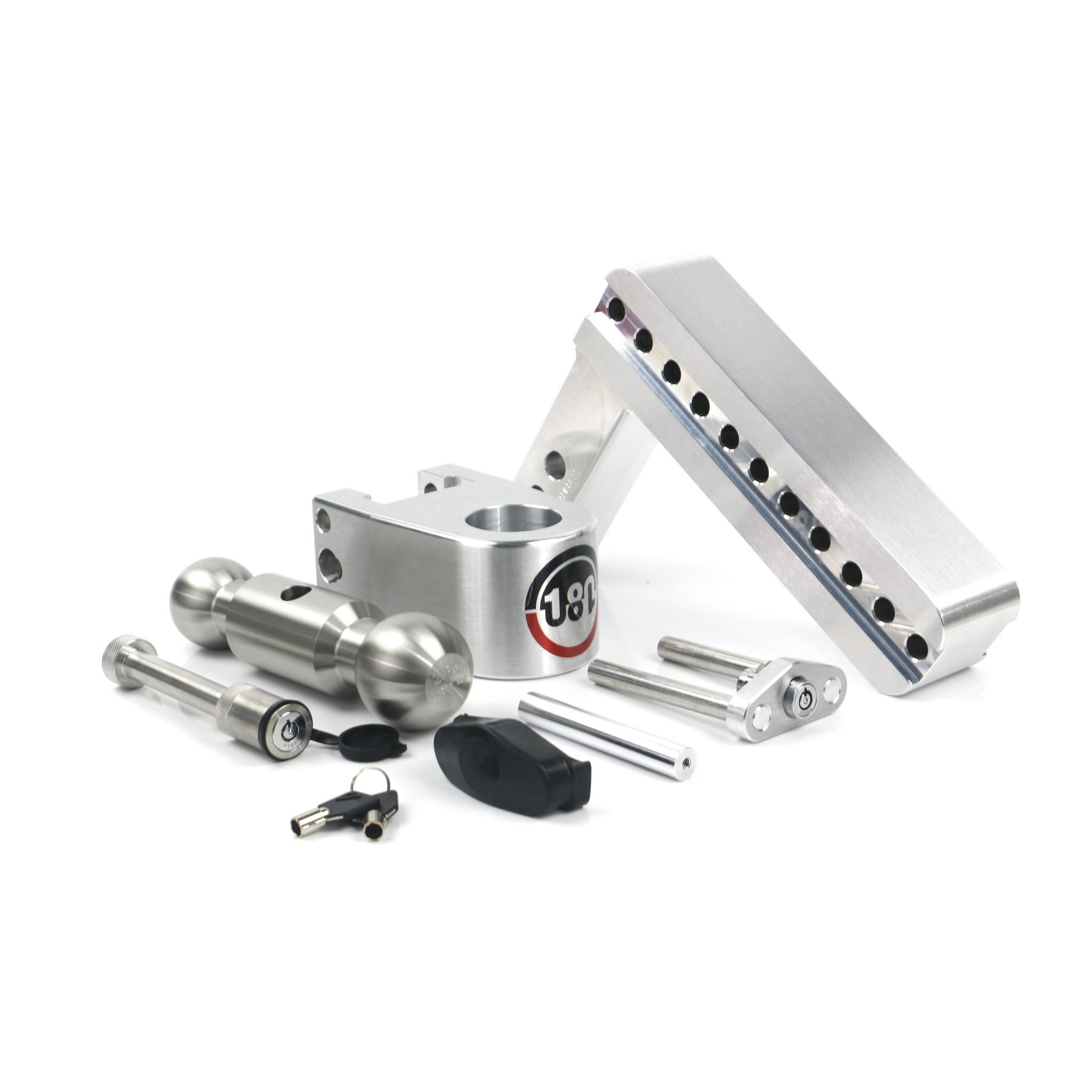 Weigh Safe Turnover Ball 8" Drop Hitch with 2" Shank Keyed Alike WS05 Included