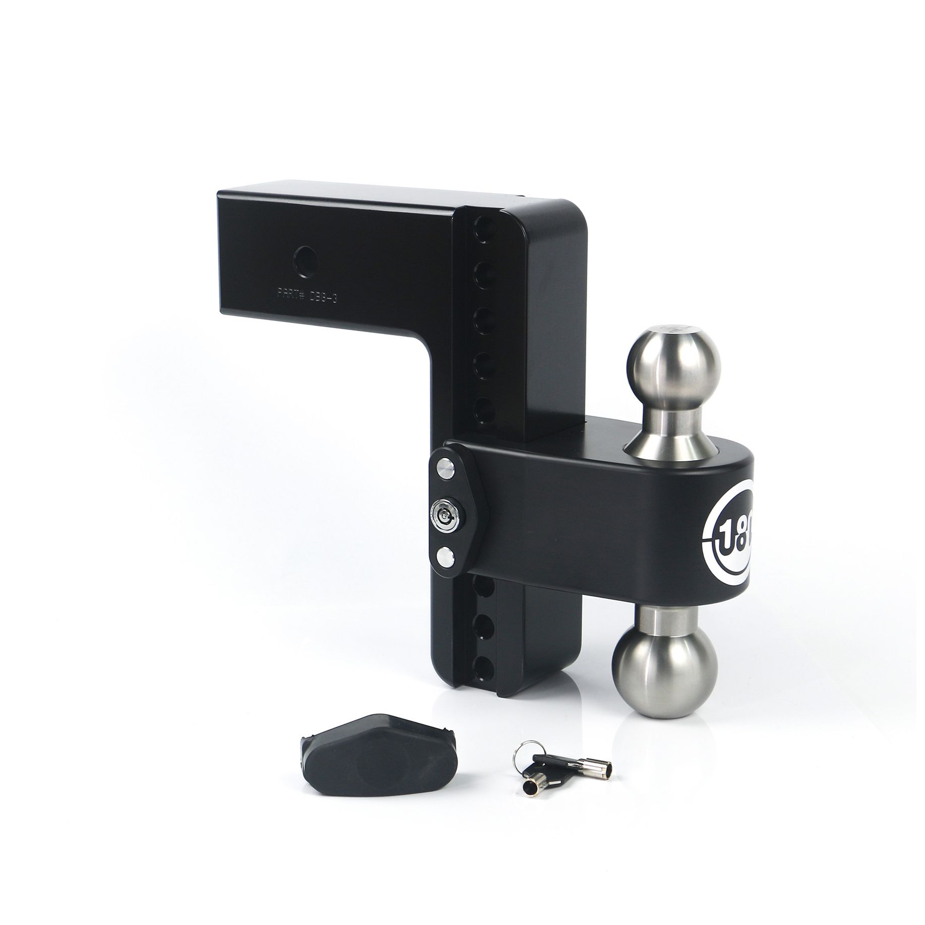 180 Hitch SS 8" Drop Hitch with 3" Shank