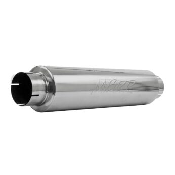 MBRP Exhaust 4in. inlet/outlet; Quiet tone muffler; 24in. body; 6in. diameter; 30in. overall; T409