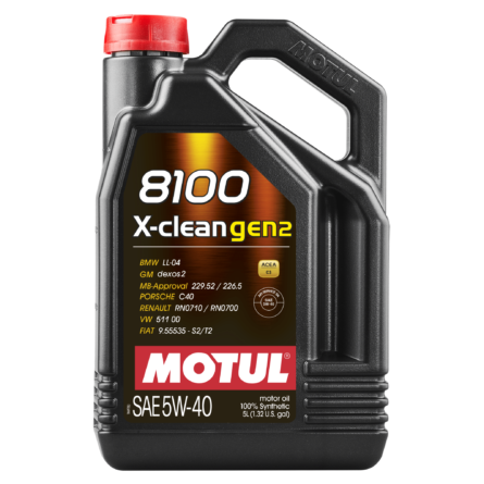 Motul 8100 X-CLEAN GEN2 5W-40 4X5L