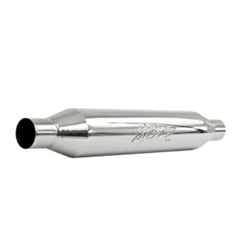 MBRP Exhaust Resonator; 2.25in. Inlet; Outlet; 22in. body; 26in. overall; T304