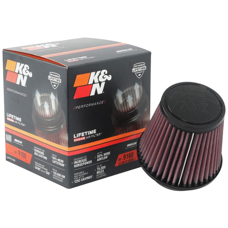 K&N RF-9160 Universal Clamp-On Air Filter
