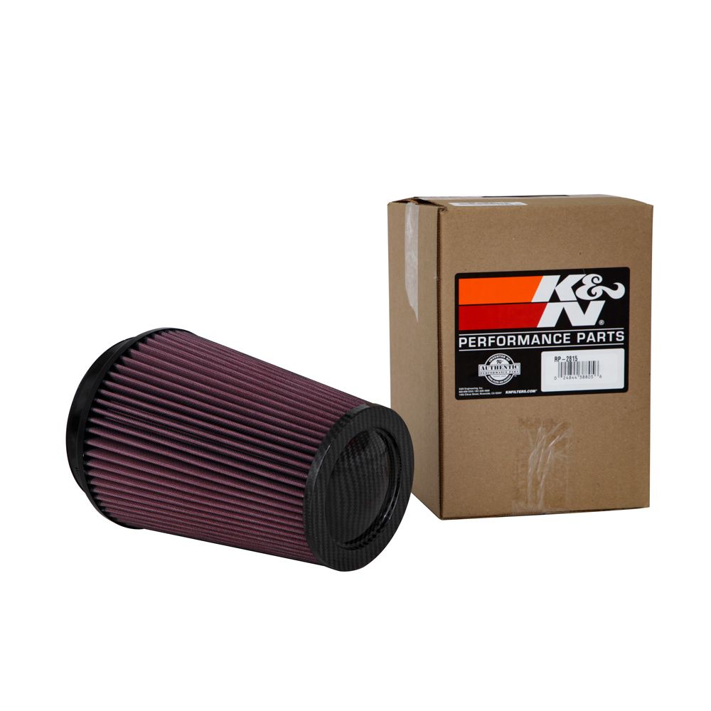 K&N RP-2815 Universal Air Filter - Carbon Fiber Top