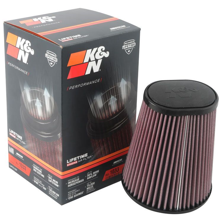 K&N RU-1033 Universal Clamp-On Air Filter
