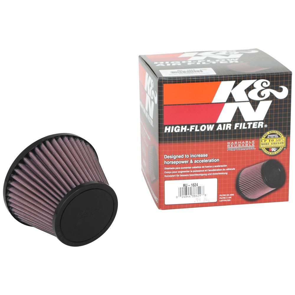 K&N RU-1624 Universal Clamp-On Air Filter