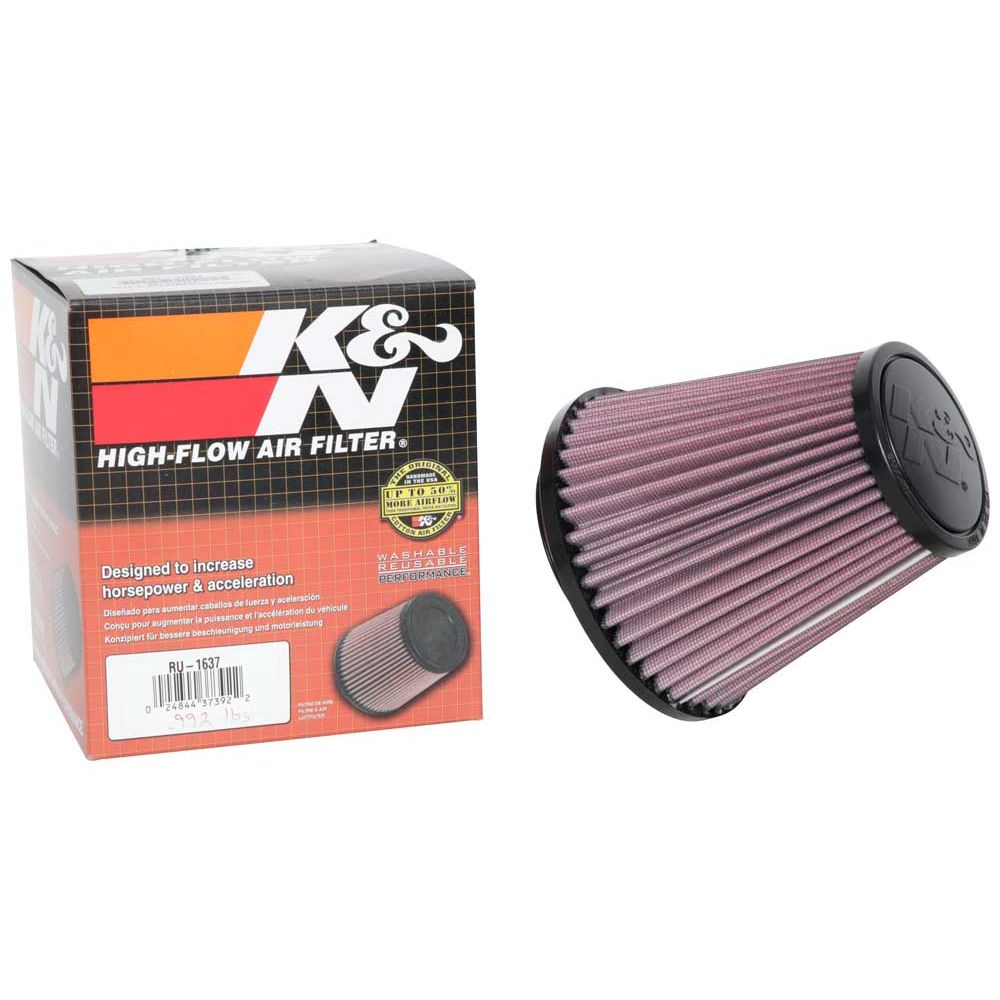 K&N RU-1637 Universal Clamp-On Air Filter