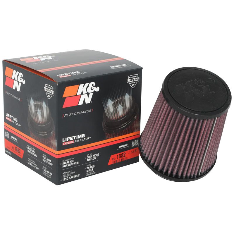 K&N RU-1682 Universal Clamp-On Air Filter