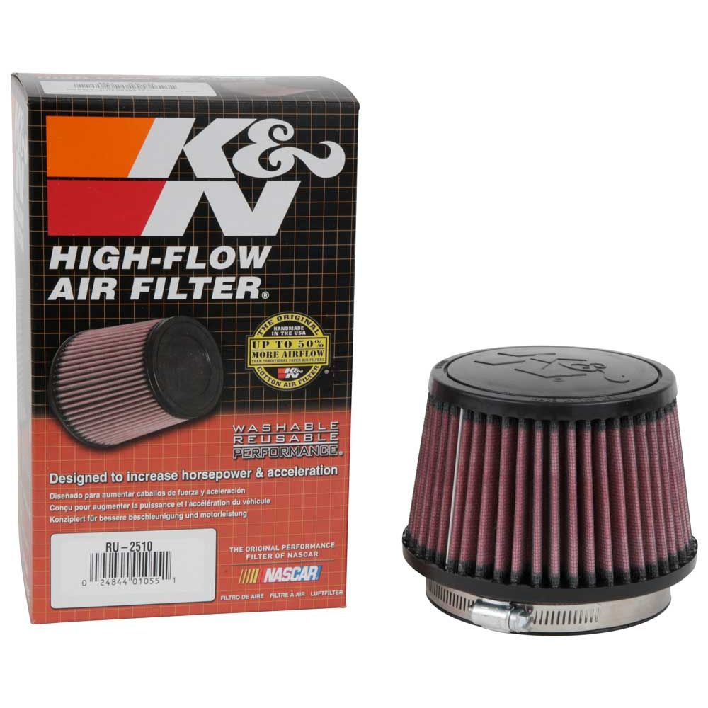 K&N RU-2510 Universal Clamp-On Air Filter