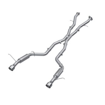 Aluminized Steel, 3" Cat Back, Dual Rear with Tips