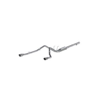 MBRP Exhaust 2 1/2in. Cat Back; Dual Split Rear; AL (through stock bumper)