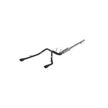 MBRP Exhaust 2 1/2in. Cat Back; Dual Split Rear; Black Coated (through stock bumper)