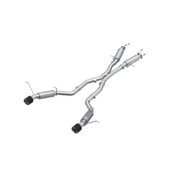 MBRP Exhaust 3in. Cat Back; Dual Rear Exit; T304 with Carbon Fiber Tips