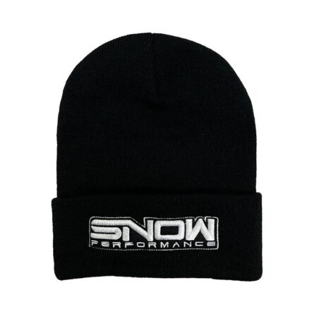 Snow Beanie Black, White Logo