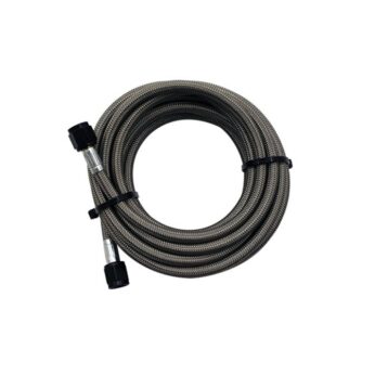 Snow Performance 5' Stainless Steel Braided Water Methanol Line (4AN BLACK)