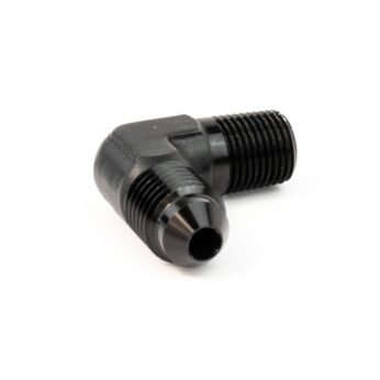 Snow Performance 1/8" NPT to 4AN Elbow Water Methanol Fitting (BLACK)