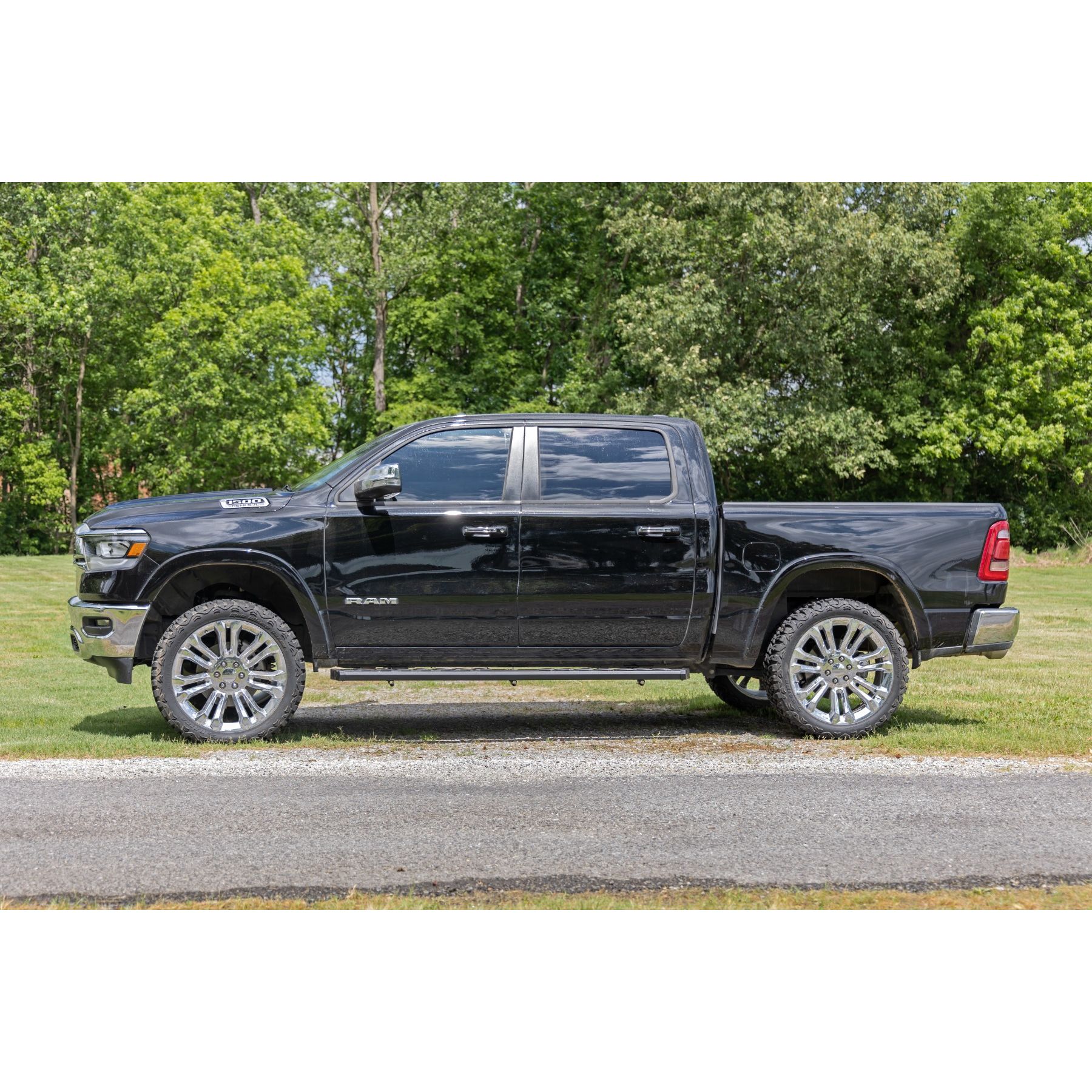 Rough Country BA2 Running Board - Side Step Bars - Ram 1500 (19-23)/1500 TRX (21-23)