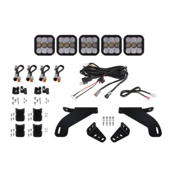 SS5 Grille CrossLink Lightbar Kit for 2021-2022 Ford F-150, Sport White Combo