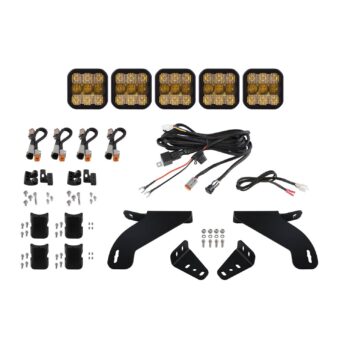SS5 Grille CrossLink Lightbar Kit for 2021-2022 Ford F-150, Sport Yellow Combo