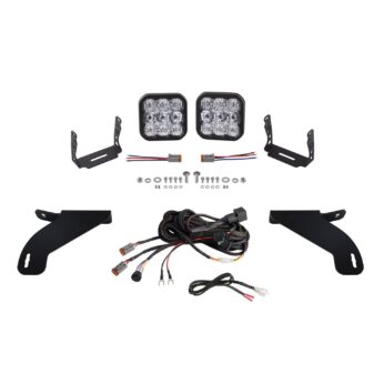 SS5 Bumper LED Pod Light Kit for 2021-2022 Ford F-150, Sport White Driving