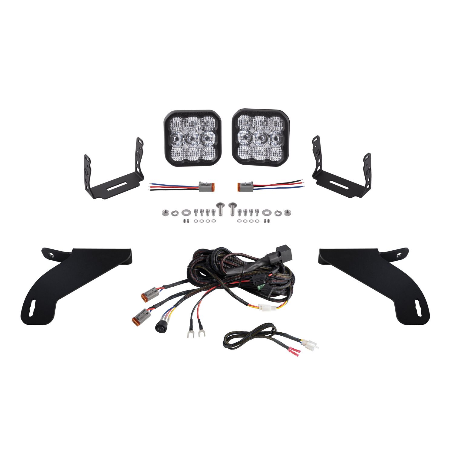 SS5 Bumper LED Pod Light Kit for 2021-2022 Ford F-150, Sport White Driving