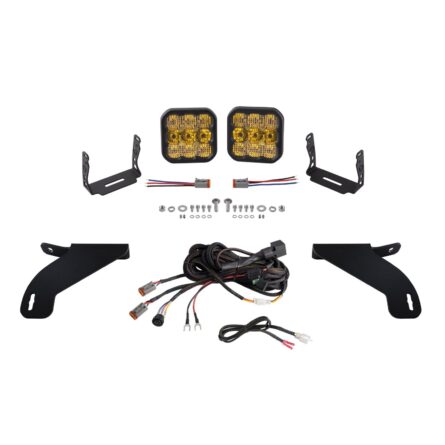 SS5 Bumper LED Pod Light Kit for 2021-2022 Ford F-150, Sport Yellow Combo