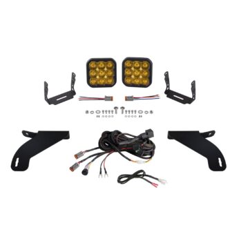 SS5 Bumper LED Pod Light Kit for 2021-2022 Ford F-150, Pro Yellow Driving