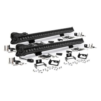 Rough Country LED Light - Grill Mnt - 30 in Black Single Row Pair - Ford Super Duty (11-16)