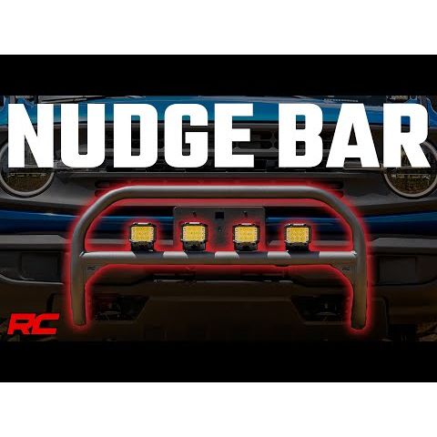 Rough Country Nudge Bar - 3 Inch Wide Angle Led (x4) - Ford Bronco 4WD (21-23)