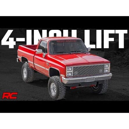 Rough Country 4 Inch Lift Kit - Chevy/GMC C10/K10 C15/K15 Truck/Half-Ton Suburban/Jimmy (77-91)