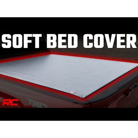 Rough Country Soft Roll Up Bed Cover w/o Cargo Management - 5'7 in Bed - Toyota Tundra (22-23)