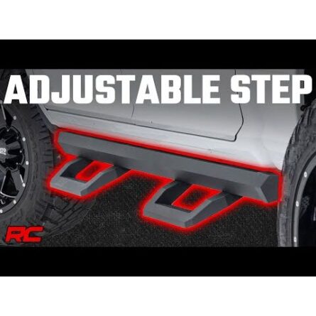 Rough Country SR2 Adjustable Aluminum Steps - Crew Cab - Ram 1500 (09-18)/2500 (10-18)