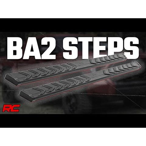 Rough Country BA2 Running Boards - Side Step Bars - Crew Cab - Toyota Tundra (2007-2021)