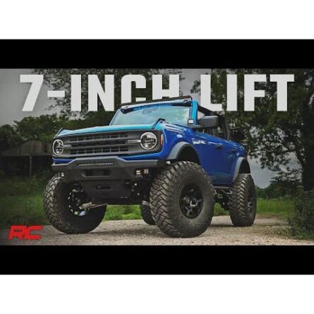 Rough Country 7 Inch Lift Kit - 4-Door Base - Ford Bronco 4WD (2021-2023)