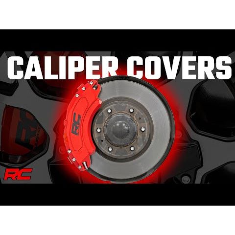 Rough Country Caliper Cover - Red - Toyota Tacoma 2WD/4WD (2005-2023)