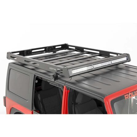 Rough Country Roof Rack - Black Series Lights - Jeep Wrangler JK (2007-2018)