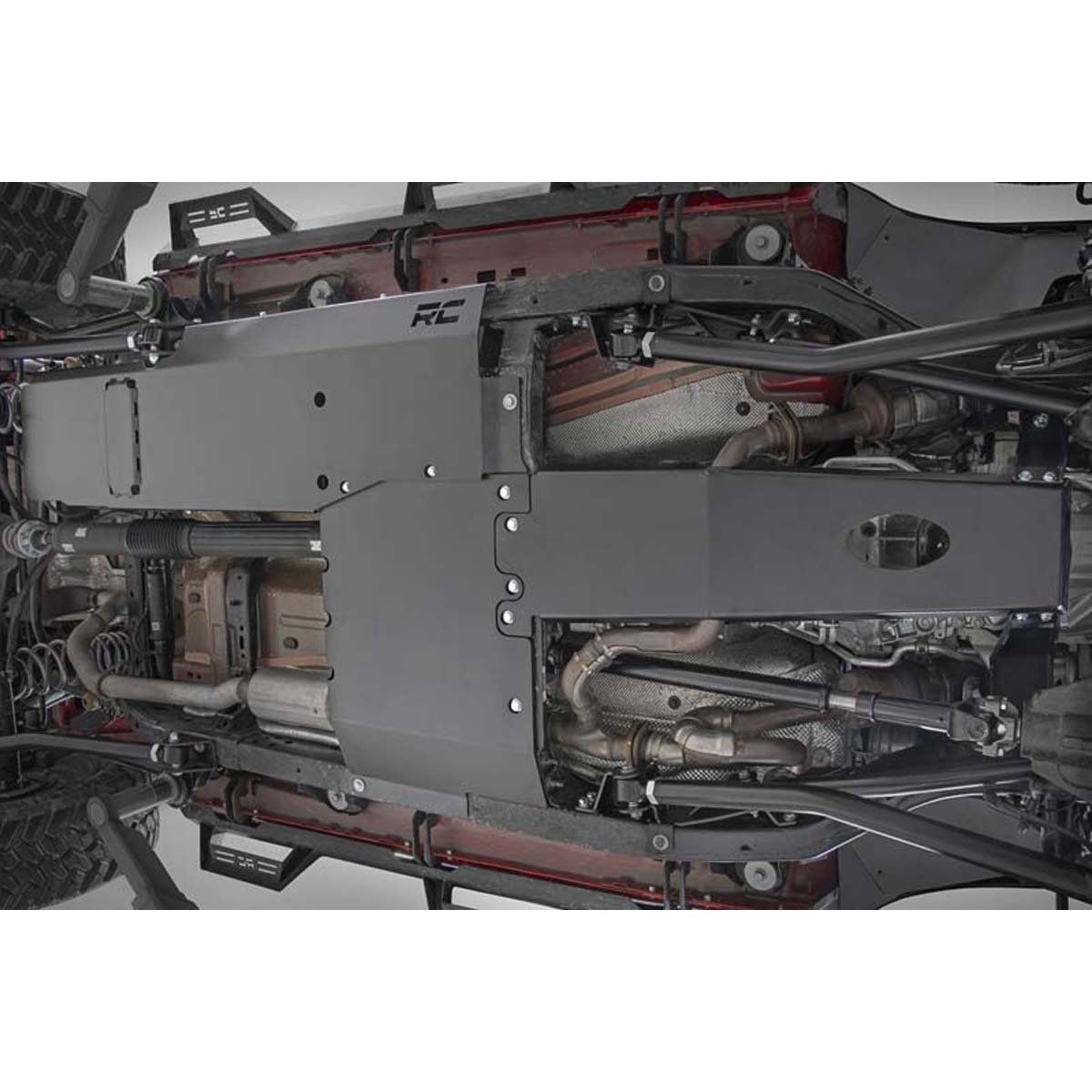 Rough Country Skid Plate Combo - 3.6L - Engine - T-Case - Jeep Wrangler JL (18-19)