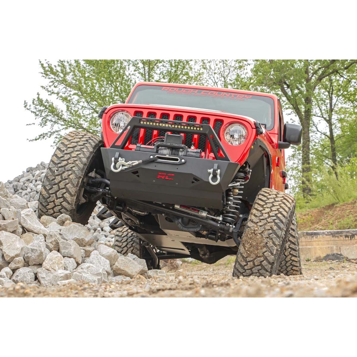 Rough Country Skid Plate Combo - 3.6L - Engine - T-Case - Gas - Jeep Wrangler JL (18-19)