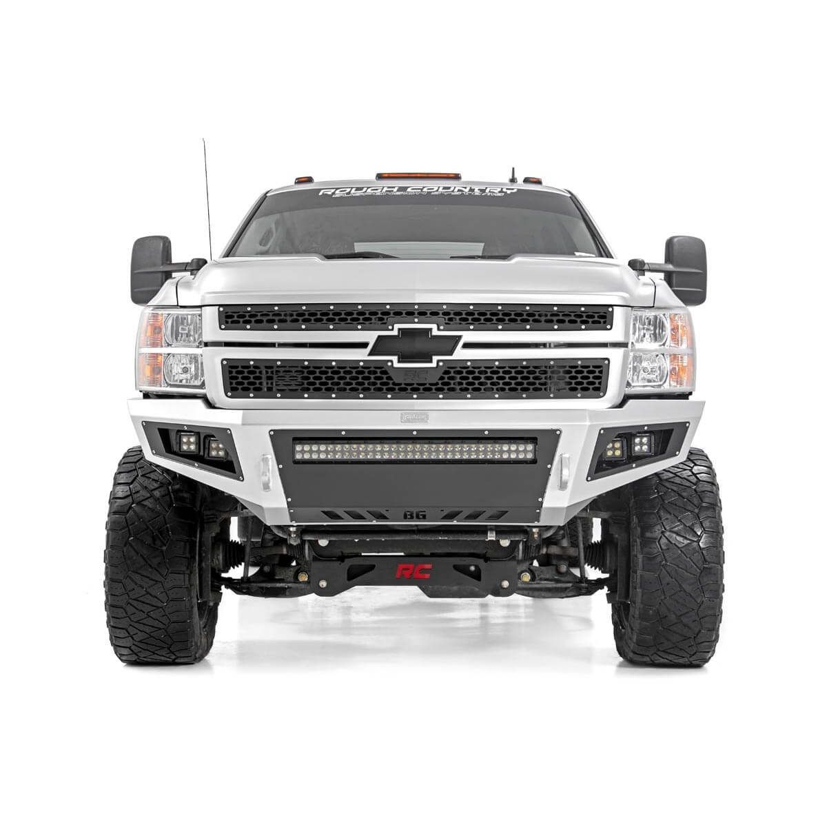 Rough Country Mesh Grille - Chevy Silverado 2500 HD/3500 HD 2WD/4WD (2011-2014)
