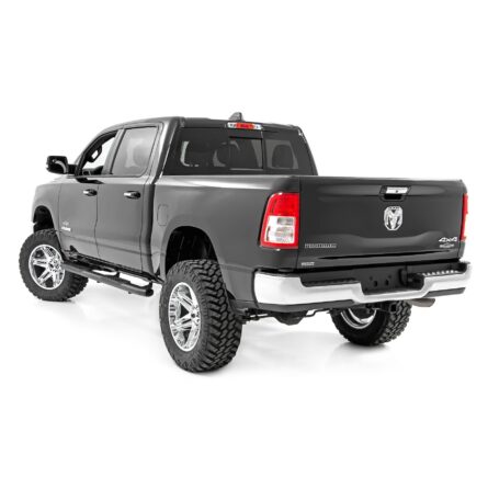 Rough Country Oval Nerf Step - Crew Cab - Black - Ram 1500 (19-23)/1500 TRX (21-23)