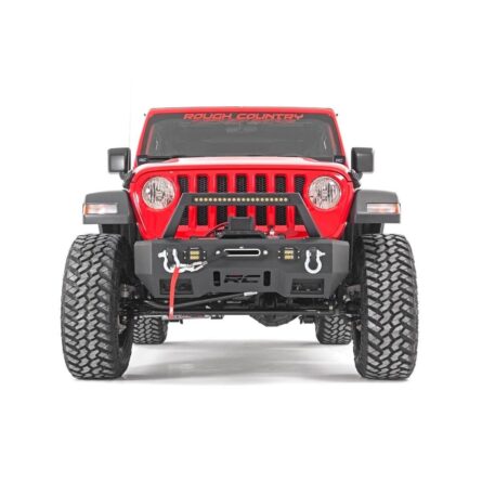 Rough Country 3.5 Inch Lift Kit - Adj Lower - FR D/S - Jeep Wrangler JL Rubicon (18-23)