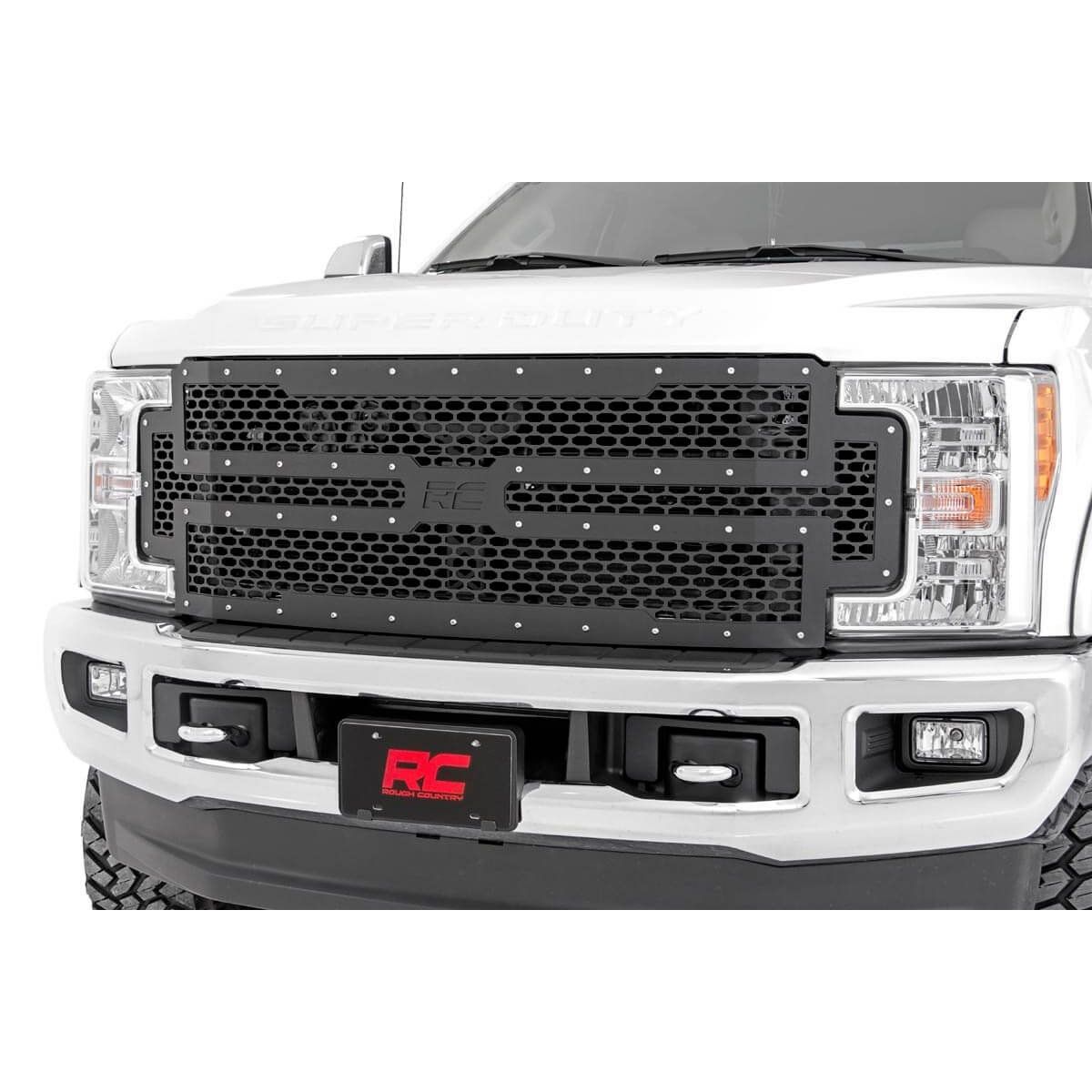 Rough Country Mesh Grille - Ford Super Duty 2WD/4WD (2017-2019)