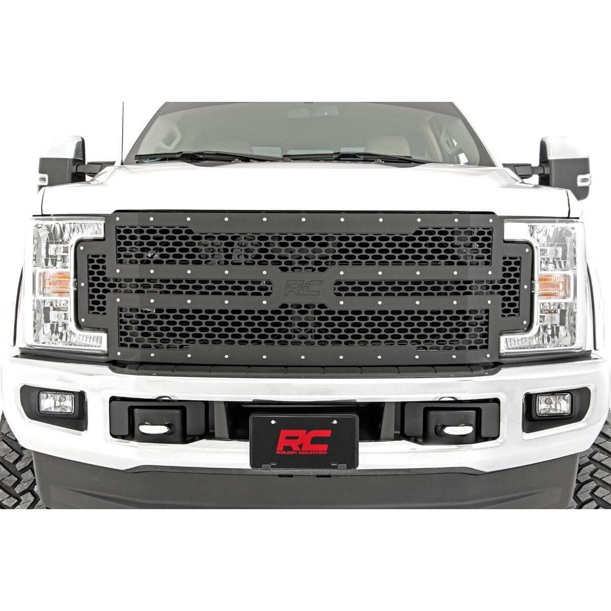 Rough Country Mesh Grille - Ford Super Duty 2WD/4WD (2017-2019)