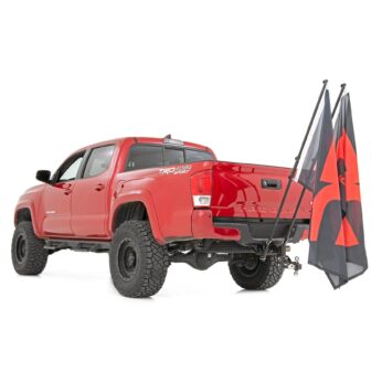 Rough Country Flag Pole Holder - Dual - Flag Poles - w/ Flags